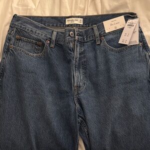Abercrombie & Fitch Women's High Rise Jeans in Denim Blue